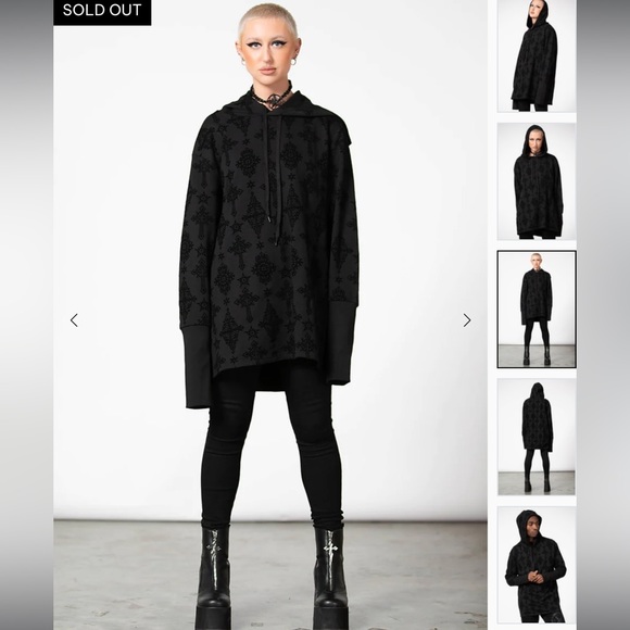 KILLSTAR Atomas Oversized Hoodie - Picture 6 of 7